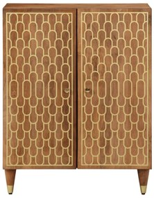 358286 vidaXL Страничен шкаф 60x33x75 см манго масивно дърво