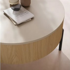 ФРИДА Бежово [Шампанско] / Оазис Дъб – МОДЕРНА ХОЛНА МАСА С ПОВДИГАЩ ПЛОТ И СКРИТО ПРОСТРАНСТВО ЗА СЪХРАНЕНИЕ