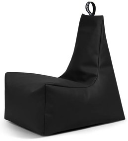 Черен пуф от изкуствена кожа Icy XL – So Soft?