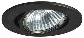 Комплект от 12 вградени прожектора черни наклонени - Cisco