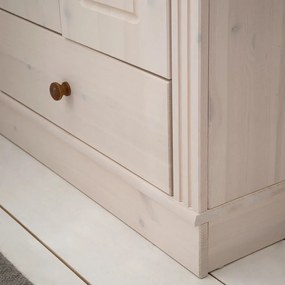 Бял гардероб от масивен бор 65x180 cm Anita – Støraa