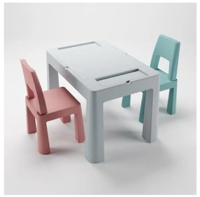 TEGA BABY - Детска масичка със столчета сива/розова/тюркоазна