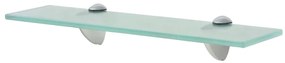 3051519 vidaXL Подвижни рафтове, 2 бр, стъкло, 40x20 см, 8 мм