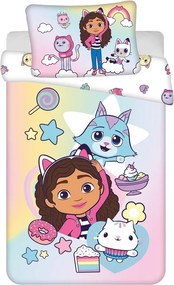Памучно детско спално бельо 100x135 cm Gabby's Dollhouse "Sugar Dream" – Jerry Fabrics
