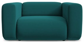 Тюркоазено кадифено кресло Ekahi – Makamii