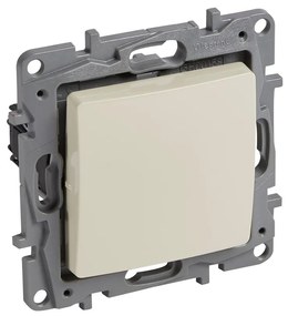 Legrand 396714 Кръстат ключ с рамка 10А Niloe Крем - 396714