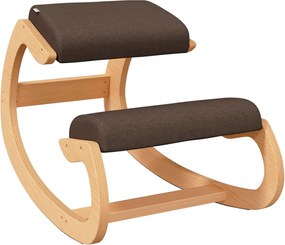 110331 vidaXL Стол с опора за колене, кафяв, 55x84x55 см, шперплат от бреза