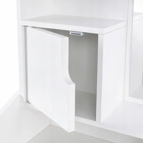 Козметична тоалетка с огледало и чекмеджета