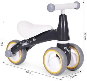 Детски скутер в черно с космически дизайн