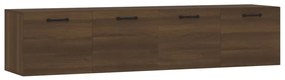 3115643 vidaXL Стенни шкафове 2 бр кафяв дъб 60x36,5x35 см инженерно дърво