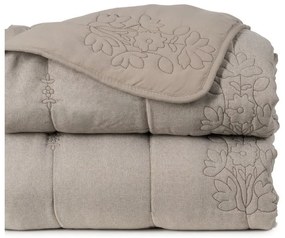 Кафяво-сиво капитонирано покривало за легло 240x260 cm – Ixia