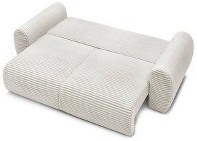 Кремав разтегателен диван от рипсено кадифе 257 cm Lucien – Bobochic Paris