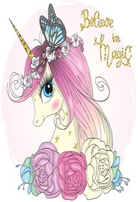 Детски противоплъзгащ килим Еднорог, 180 x 280 cm - Conceptum Hypnose