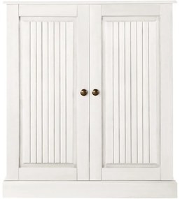 Бяло шкафче от масивен бор 100x34 cm Mille – Støraa