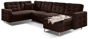 Разтегателен диван в П-образна форма ASTRA, 326x93x202, sawana 16