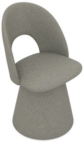 Сив тапициран трапезен стол Kalo – Makamii