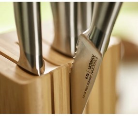 Комплект ножове с поставка 5 бр. от неръждаема стомана Elevate Bamboo – Joseph Joseph