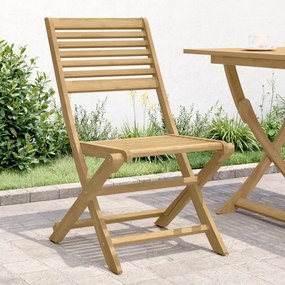 Sonata H Сгъваеми градински столове 2 бр 48,5x61,5x87 см акация масив