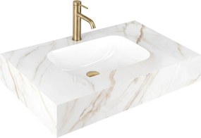 Стенна мивка REA Aresa Grey Gold 80