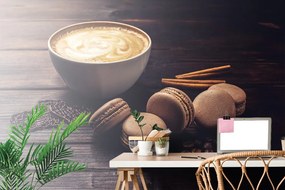 Фототапет – Кафе с шоколадови макарони