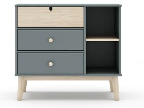 Детски скрин сиво-зелен 90x81x40 cm Estefania – Marckeric