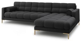 Тъмносив ъглов диван (десен ъгъл) Bali – Cosmopolitan Design