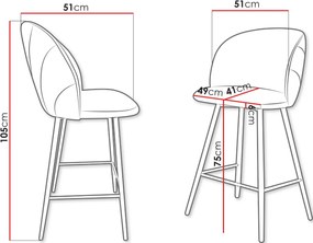 Табуретка Hoker II-Gkri Skouro