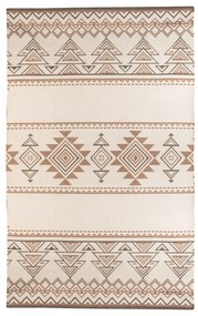 Бежов и кафяв двустранен килим за открито, изработен от рециклирана пластмаса , 120 x 180 cm Afra - Green Decore