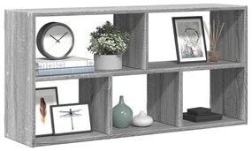 853277 vidaXL Стенен рафт, сив сонома, 100x25x50 см, инженерно дърво
