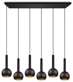 Черно висящо осветително тяло Ciliana – CINQUE