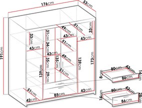 Гардероб Elena 4-door 4D-White