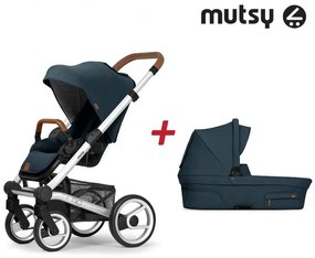 Бебешка количка 2в1 NIO Standard MUTSY - Adventure Ocean Blue