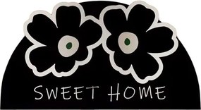 Черен килим за баня 60x100 cm Miedo – Foutastic