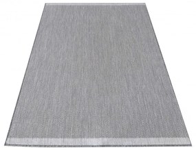 Семпъл и елегантен сив гладък килим за универсална употреба Ширина: 80 см | Дължина: 150 см
