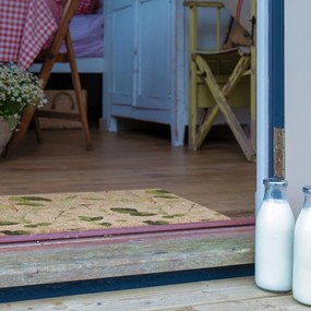 Изтривалка от кокосови влакна 40x60 cm Watercolour Leaves – Artsy Doormats