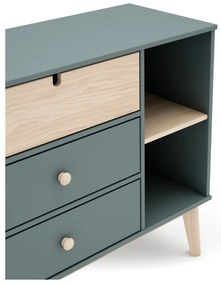 Детски скрин сиво-зелен 90x81x40 cm Estefania – Marckeric