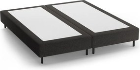 Черно двойно легло 140x200 cm тапицирано без табла Whale – Micadoni