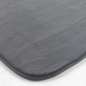 Антрацитен килим за баня 45x75 cm Vitamine – douceur d'intérieur