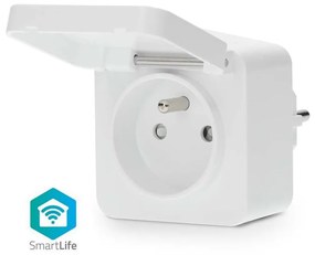 Nedis ZBPO130EWT -Смарт щепсел Smartlife 3680W/230V/ Type E/16A Wi-Fi Tuya IP44