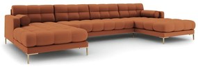Ъглов диван в тухлен цвят ("U" форма) Bali – Cosmopolitan Design