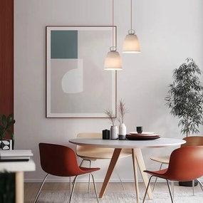 Бяло висящо осветително тяло с керамичен абажур Sewilla – Candellux Lighting