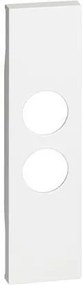 BTICINO Лицев панел за двойна TV розетка и индикатори, 1 мод. цвят Бял Living Now  - KW09