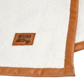 Кремаво одеяло за куче 50x70 cm – Love Story