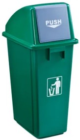 Кош с люлеещ капак 58lt. ЗЕЛЕН-GX-001A