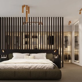 Прожектор в златист цвят Gleam – Sollux