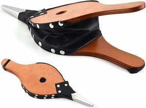 Ръчен мех за камина/барбекю Master Grill & Party MG119, 37.7 см, Винтидж дизайн, Кафяв