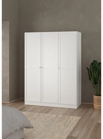 Бял гардероб 147x200 cm Billund - Tvilum