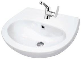 Deante - Конзолна мивка JASMIN 45,7x36,4 + смесител за умивалник LEMON