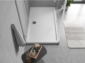 Mexen Flow правоъгълно тънко корито 160 x 100 см, бял гланц - 46R101016
