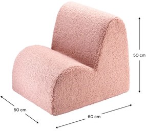 Розов детски стол от букле Cloud – Wigiwama